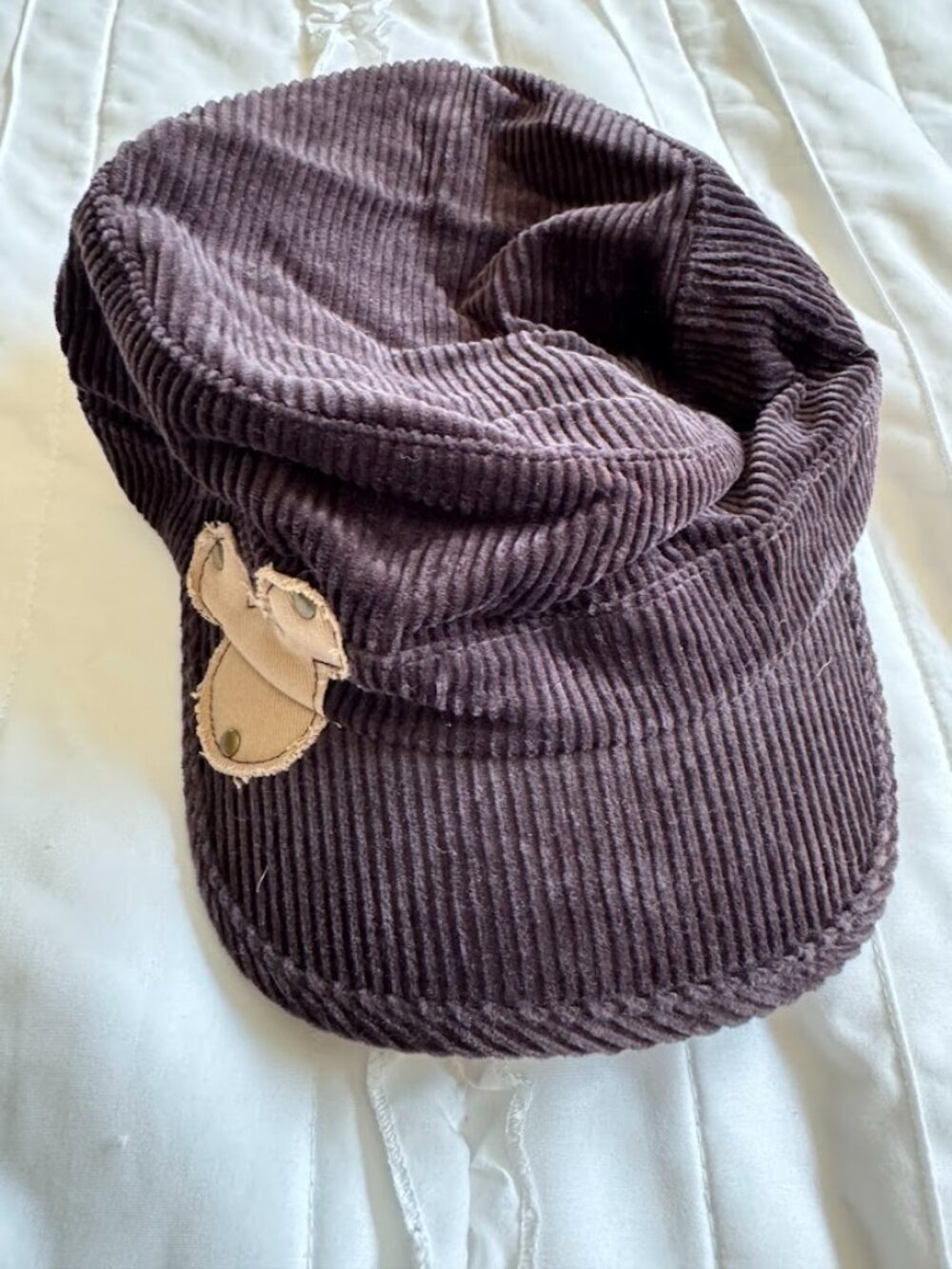 Disney Parks Womens Y2K Brown Corduroy Mickey Mouse Cap